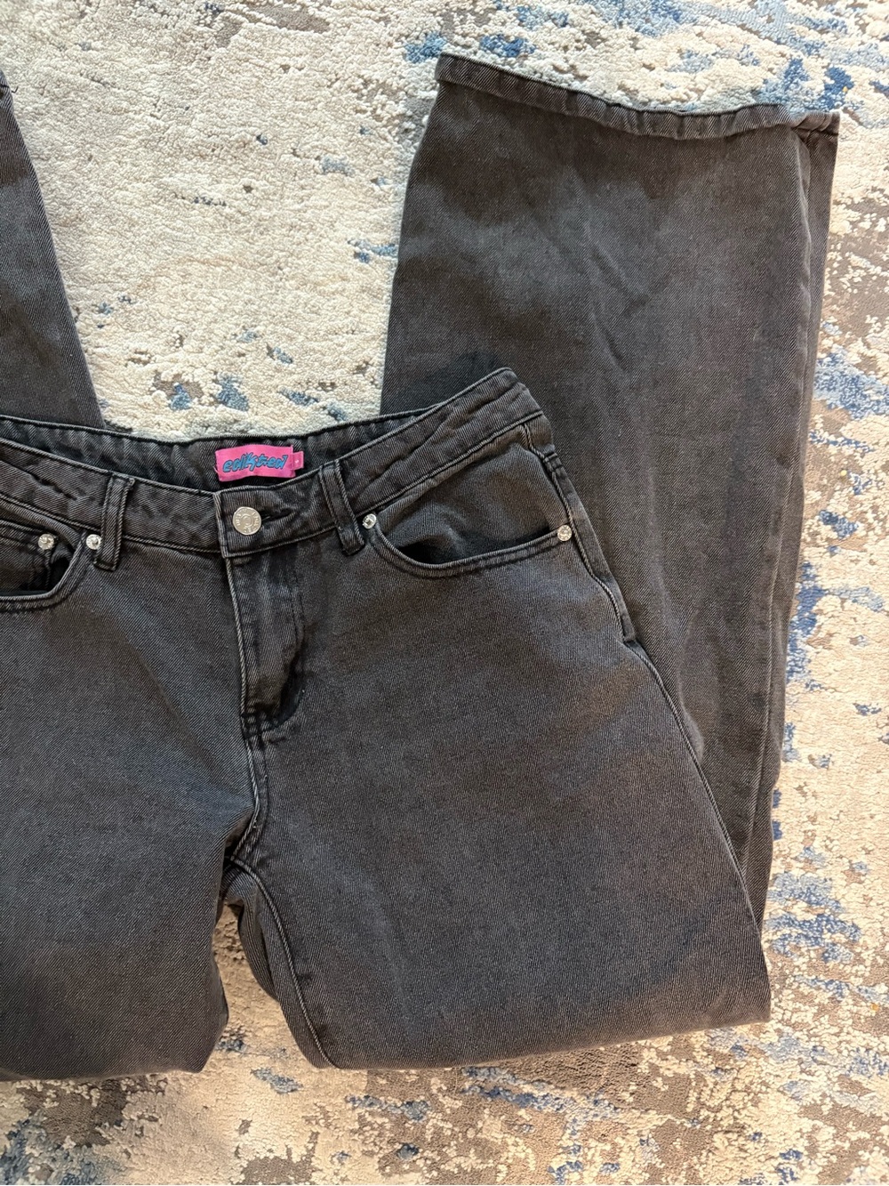 Edikted Raelynn Low Rise Jeans Size Small - Picture 4 of 8